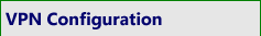 VPN Configuration Button